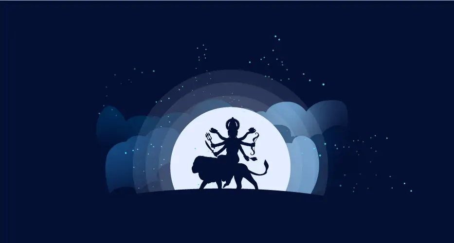 Maa Amba Vector Art Wallpaper