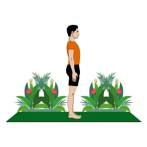 Yoga Pose Vector Art- Pose Number 1