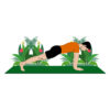 Yoga Pose Vector Art - Pose Number 5