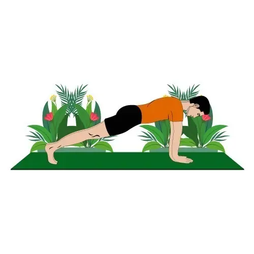 Yoga Pose Vector Art - Pose Number 5
