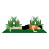 Yoga Pose Vector Art - Pose Number 7