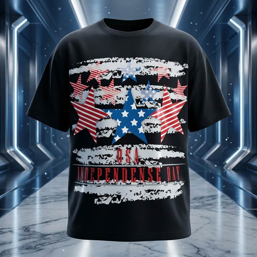 American Independence Day 4th July Vector Art for T-Shirt Printing