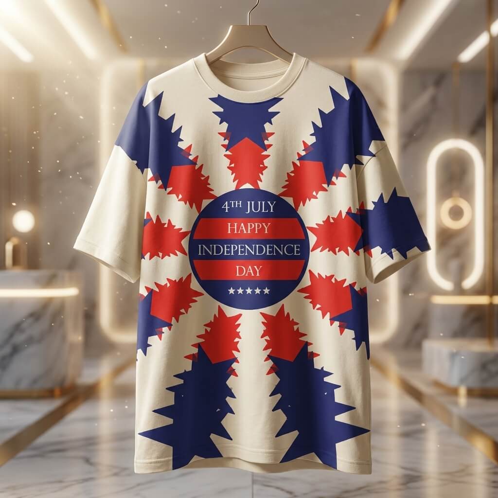 American Flag Independence Day Vector Design for Apparel & Prints