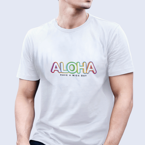 Aloha Have a Nice Day Hawaiian Vector Art & T-Shirt Design