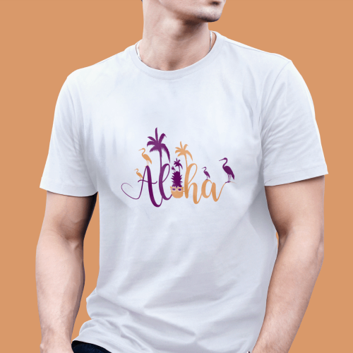 Aloha Day Hawaiian Vector Art & T-Shirt Design