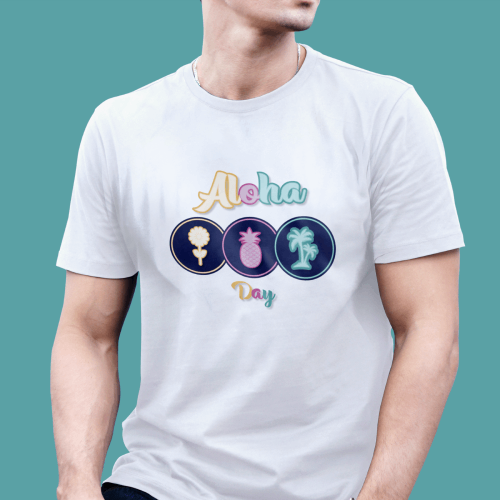 Aloha Day Hawaiian Vector Art & T-Shirt Design