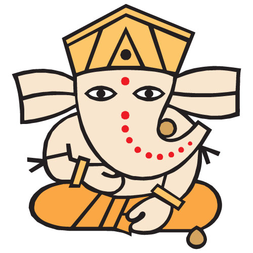 Illustration Design of Indian God Ganesha Divine Blessings Vector Art