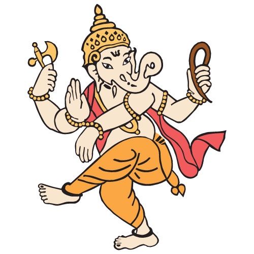 Illustration Design of Indian God Ganesha Divine Blessings Vector Art