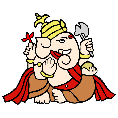 Illustration Design of Indian God Ganesha Divine Blessings Vector Art