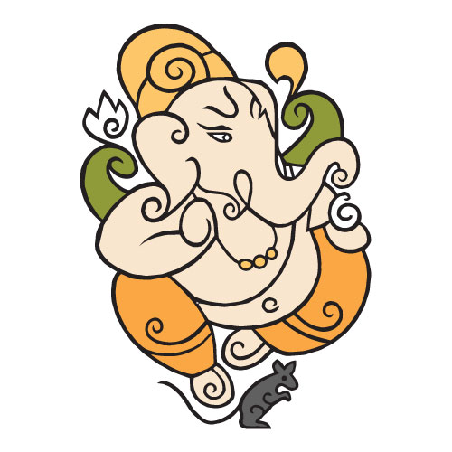 Illustration Design of Indian God Ganesha Divine Blessings Vector Art