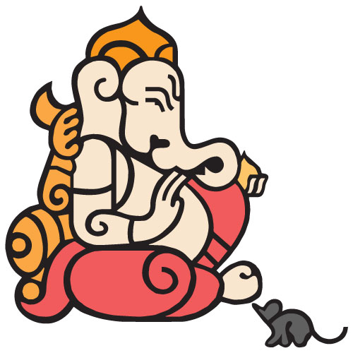 Illustration Design of Indian God Ganesha Divine Blessings Vector Art