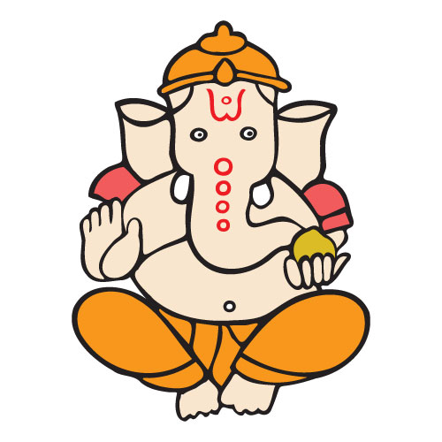 Illustration Design of Indian God Ganesha Divine Blessings Vector Art