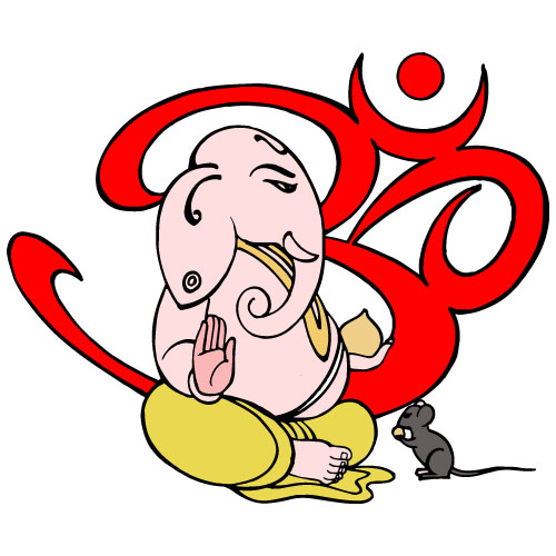 Illustration Design of Indian God Ganesha Divine Blessings Vector Art