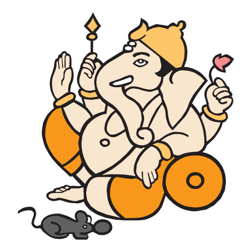 Illustration Design of Indian God Ganesha Divine Blessings Vector Art