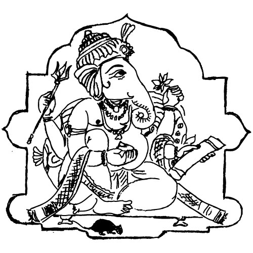 Indian Festival Ganesh Chaturthi Banner with Lord Ganesh Design