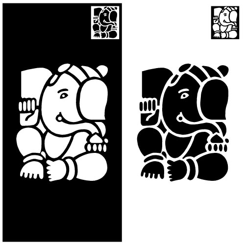 Indian Festival Ganesh Chaturthi Banner with Lord Ganesh Design