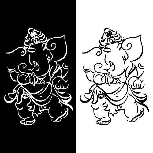 Indian Festival Ganesh Chaturthi Banner with Lord Ganesh Design