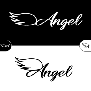 Wings angels with crown for business angels logo