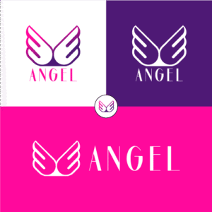 Wings angels with crown for business angels logo