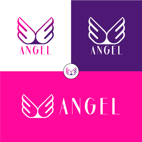Wings angels with crown for business angels logo