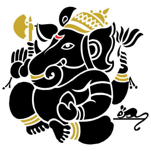 Indian Festival Ganesh Chaturthi Banner with Lord Ganesh Design