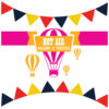 Balloon Festival Vector Vibrant Hot Air Balloon Illustration