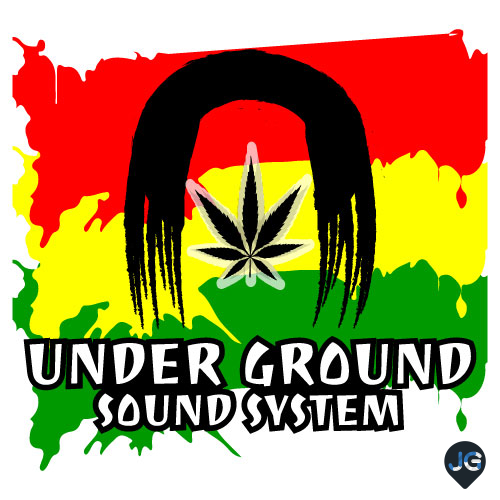 Rasta Underground Sound Vector | Vibrant Reggae and Music Design