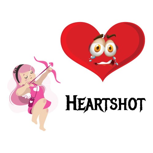 Headshot Vector – Angry Expression, Angel Eyes Closed Illustration