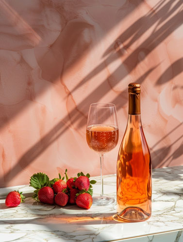 Serene-Rosé-Wine-and-Strawberries-500