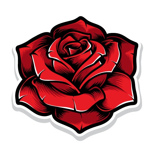Happy Rose Day Vector - Romantic Rose Design for Valentine’s Day