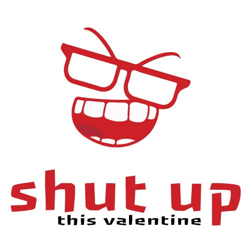 Shut Up This Valentines - Funny Anti-Valentine’s Day Vector
