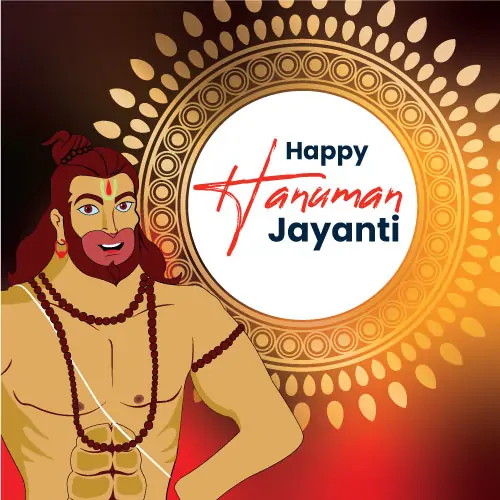 Hanuman Jayanti Vector Design – Celebrate the Divine Strength of Lord Hanuman with HD Graphics