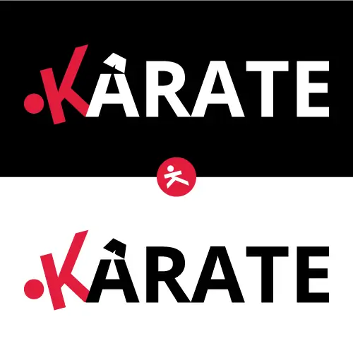 KARATE Logo Design - Martial Arts Branding Vector
