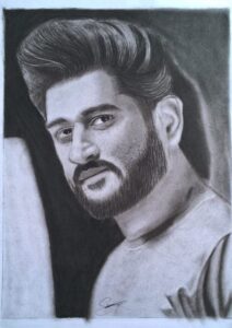 Celebrity Pencil Sketch – Handmade Portrait of Darshan Raval, MS Dhoni, Iron Man, Tommy Shelby & More