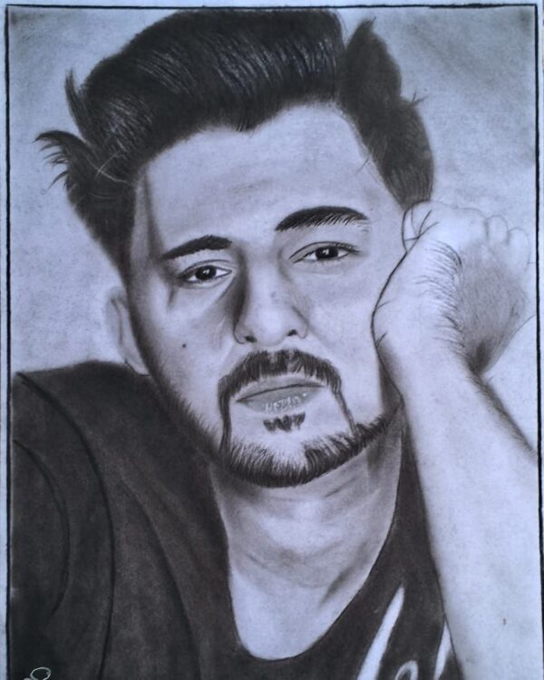Celebrity Pencil Sketch – Handmade Portrait of Darshan Raval, MS Dhoni, Iron Man, Tommy Shelby & More - Image 4