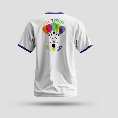 Hot Air Balloon Vector - Perfect for Apparel & Accessories