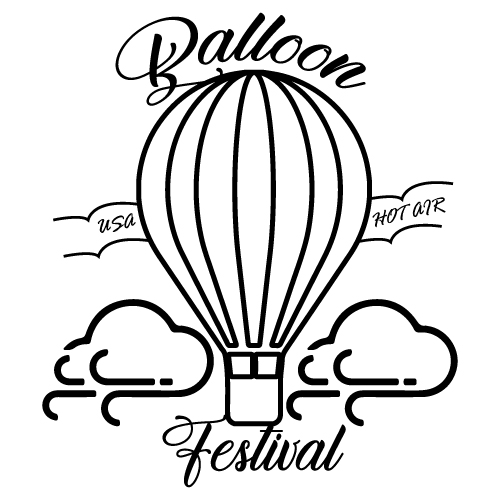 Balloon Festival Vector - Print-Ready for Fashion & Gifts
