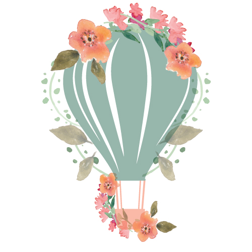Balloon Festival Line Drawing - Ideal for Merch & Marketing
