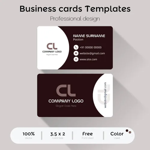 Elegant Line Art Business Card Template – Sophisticated Digital Design for Professionals