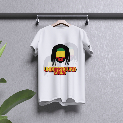 RASTA HEAD UNDERGROUND SOUND – Printable Vector for T-Shirts, Mugs, Caps & More