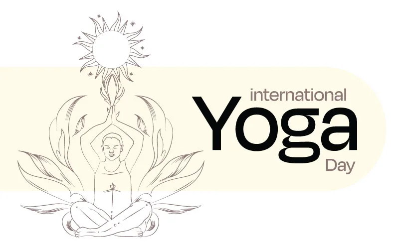 Celebrate Balance & Wellness – International Yoga Day Vector Art for Digital & Print Use