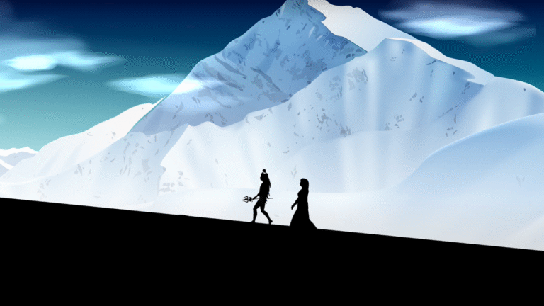 Mahadev and Parvati Motion Graphic – Divine Shiva Animation | Har Har Mahadev Digital Art