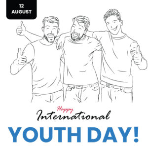 Vibrant International Youth Day Vector Poster – Editable EPS & JPG Design