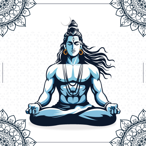 Mahadev Vector Illustration