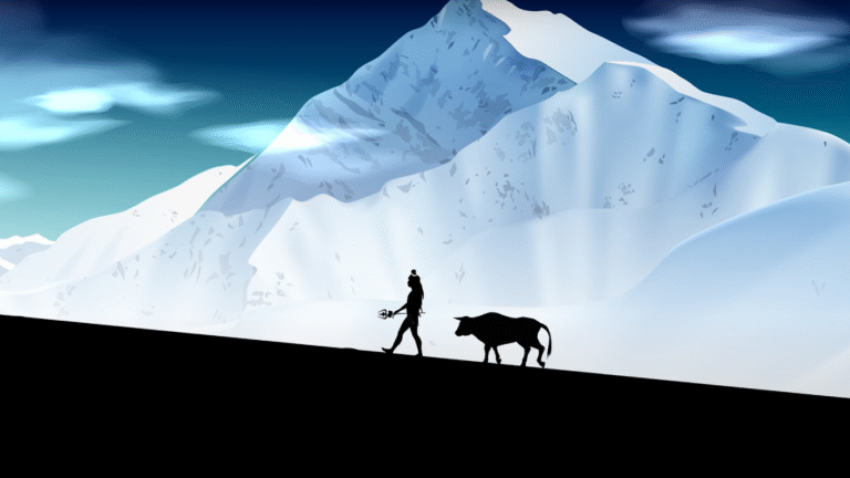 Lord Mahadev and Nandi Motion Graphic – Powerful Shiva Animation | Har Har Mahadev Digital Art