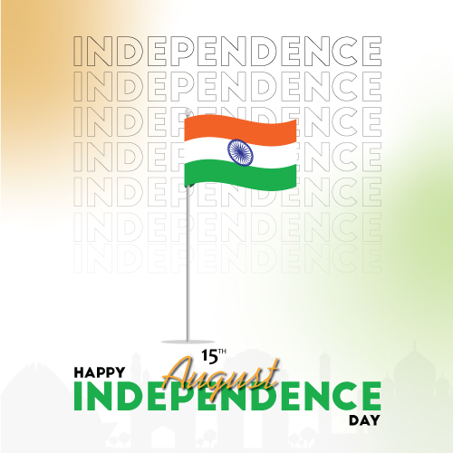 Indian Independence Day Vector - Patriotic Tricolor Art for Digital & Print