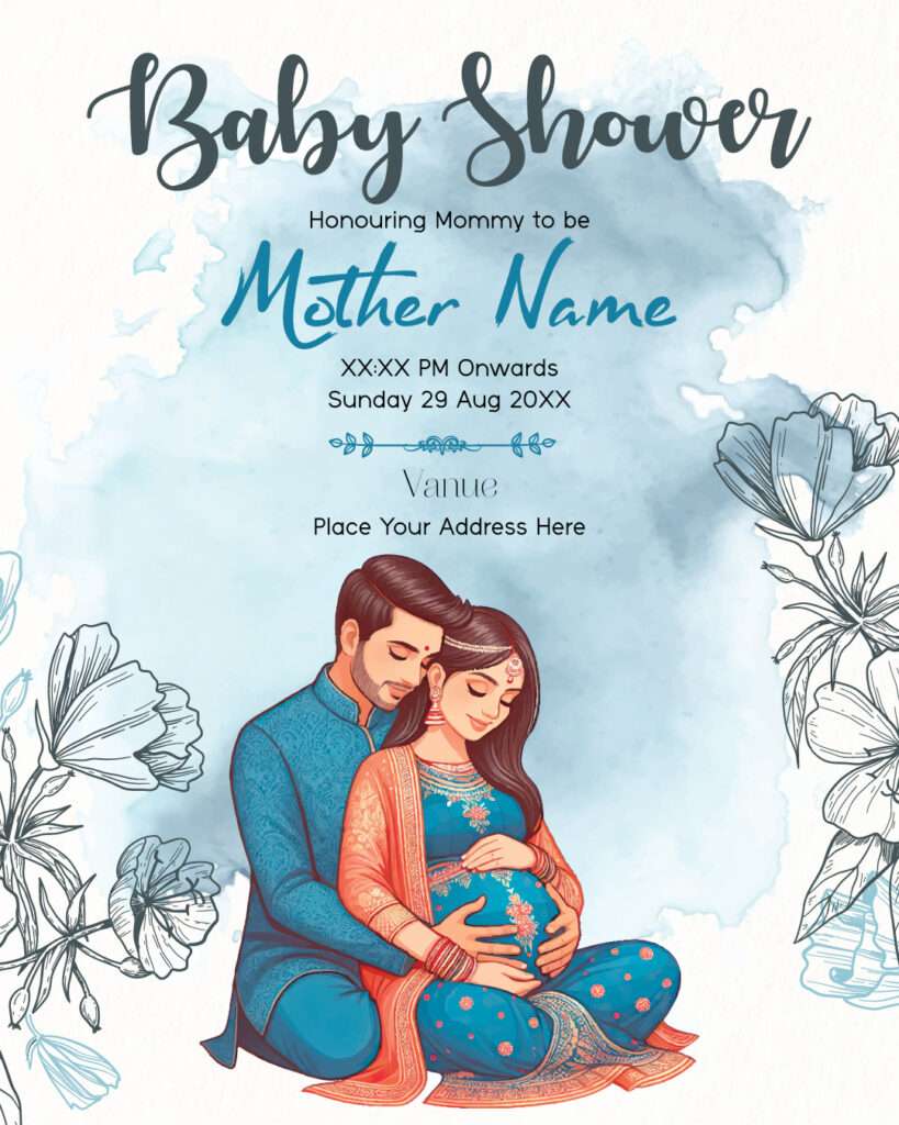 Baby Shower Invitation JG-3 – Premium Editable Baby Shower Digital Card