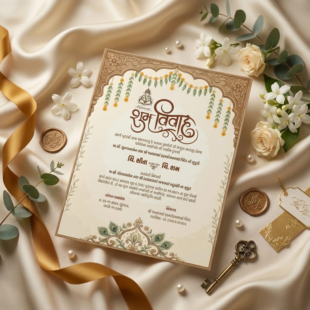 Luxury Botanical Wedding Invitation