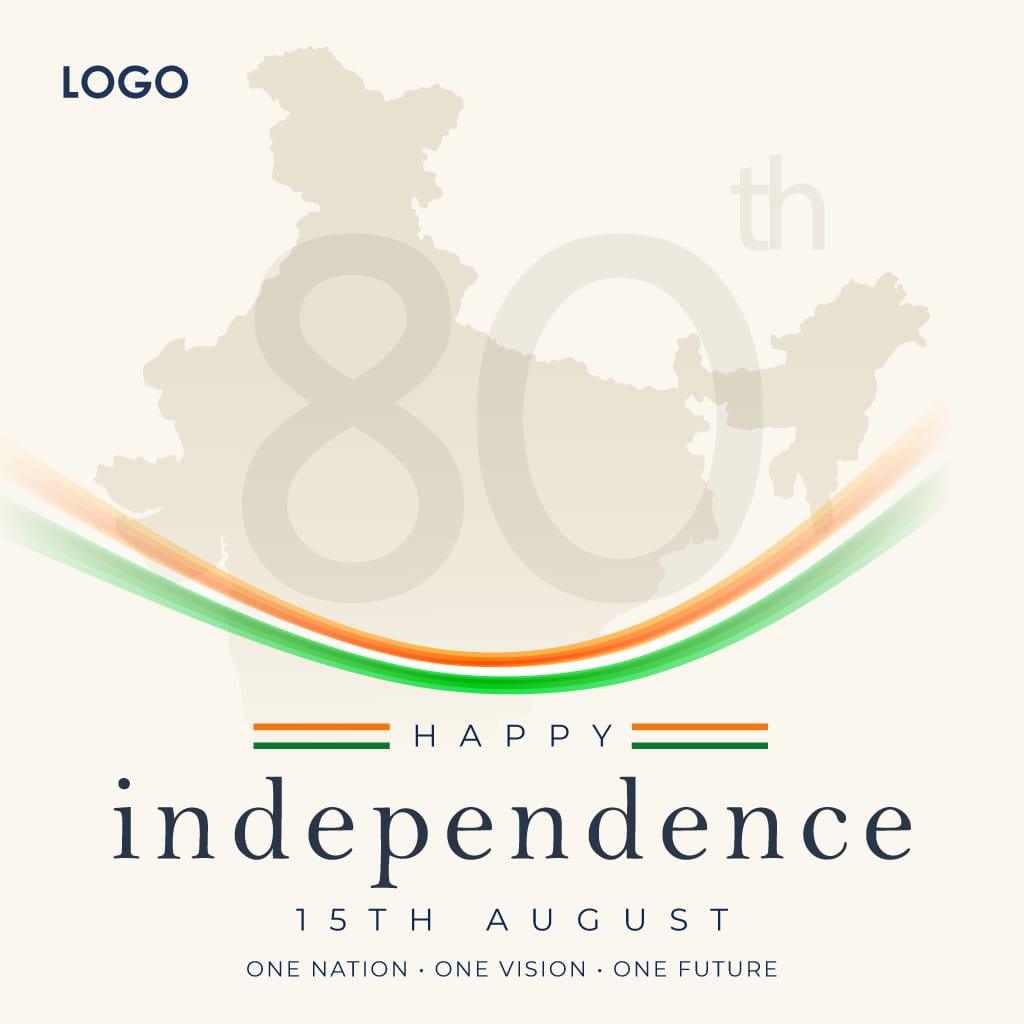 80th India Independence Day Poster Template