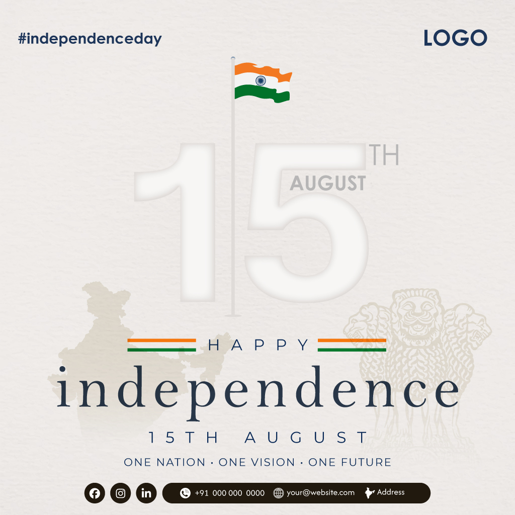 15 August Independence Day Patriotic Social Media Post Template